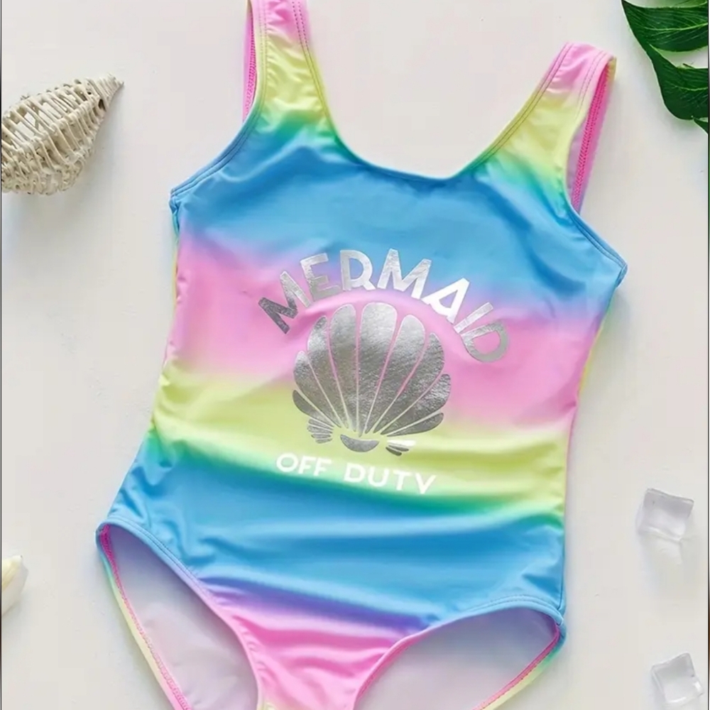 Colorful Mermaid Off Duty Swimsuit